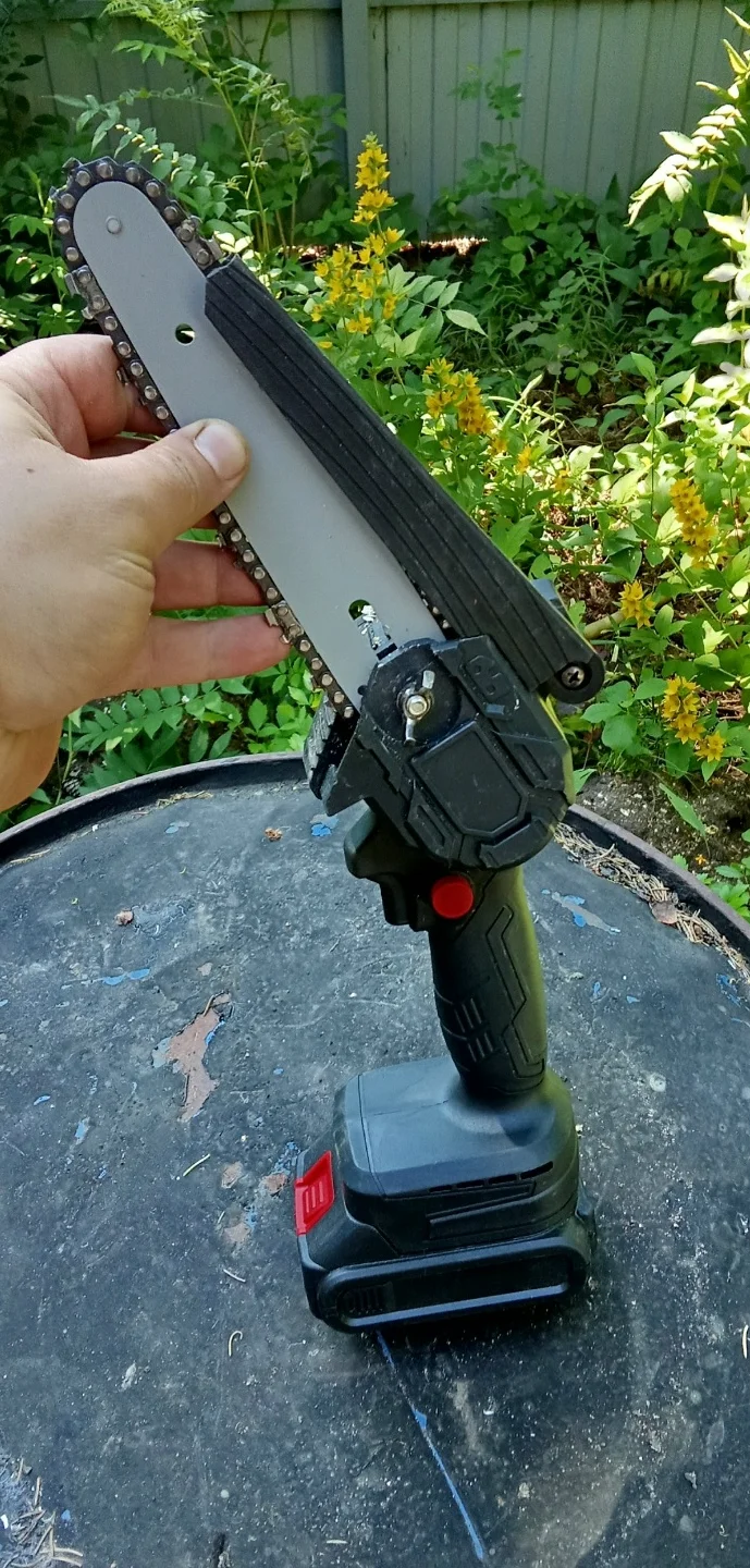 About the small Chinese cordless chainsaw - Rukozhop, With your own hands, Electrician, Tools, Garden tools, Saw, Longpost