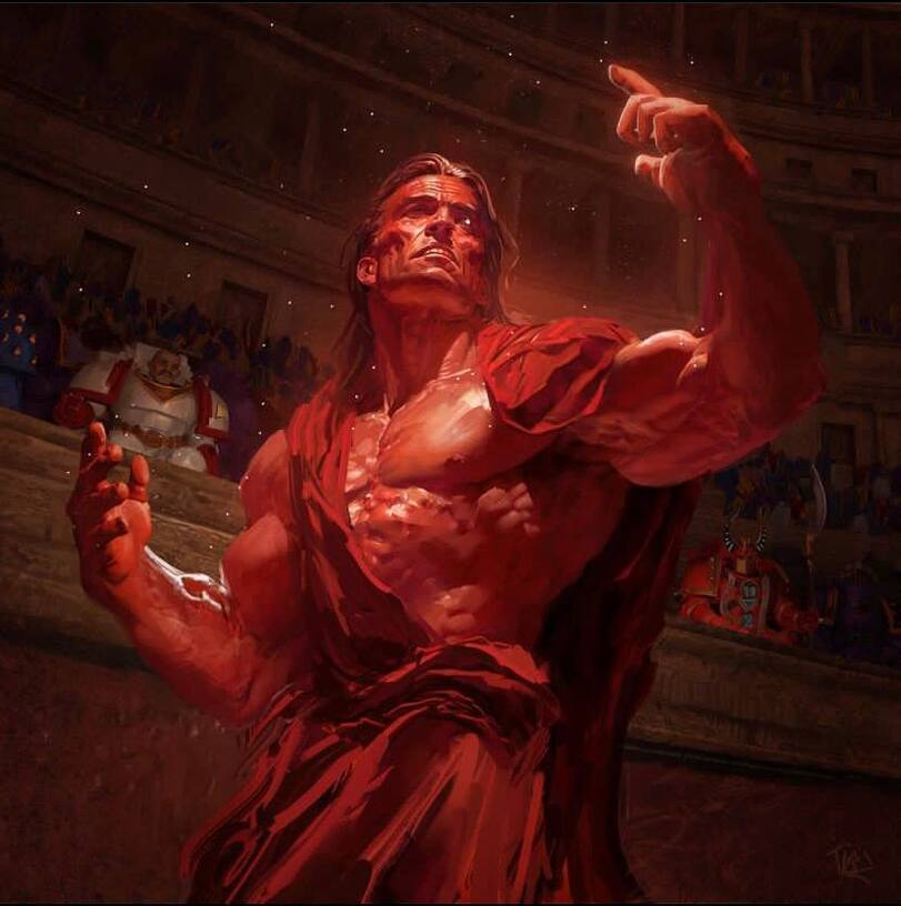 Warhammer 40,000 in Plain English. Part 11. Primarchs Again! - Series Warhammer 40000
, My, Retelling, Lore of the universe, Fantasy, Mat, Longpost, Emperor of Humanity, Warhammer 40k, Magnus the red, Sanguinius, Lion El`Jonson