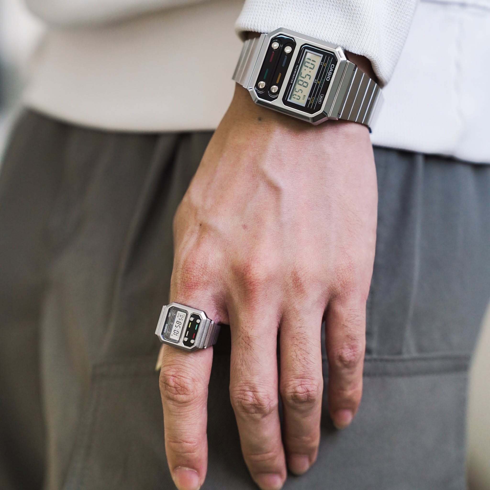 Just when it seems like Casio can't surprise anyone anymore... along comes a watch that fits on your finger. - Design, Clock, Short videos, Vertical video, Presents, Japan, Video, Longpost