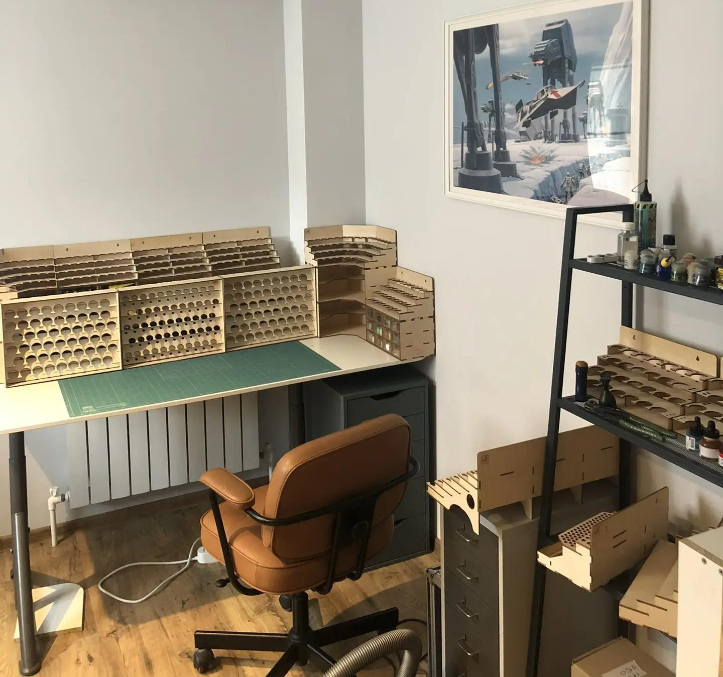 My Hobby Spot: How It All Began and How My Miniature Painting Table Has Changed - My, Workshop, Interior, Accessories, Painting miniatures, Miniature, Modeling, Warhammer 40k, Warhammer, Hobby, Stand modeling, Wh other, Board games, Wh miniatures, Painting, Diorama, Scale model, Longpost