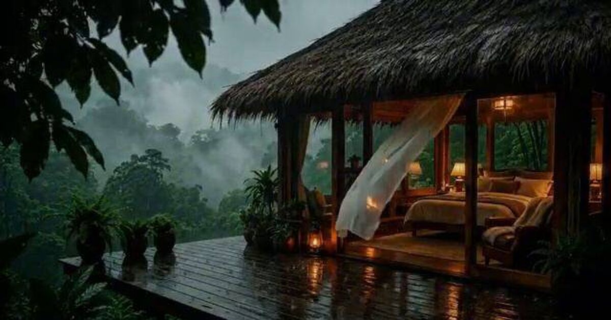 Relaxing rain sounds for rest and sleep, rain with thunderstorm - 3 hours - Dream, Relaxation, Rain, Video, Rutube