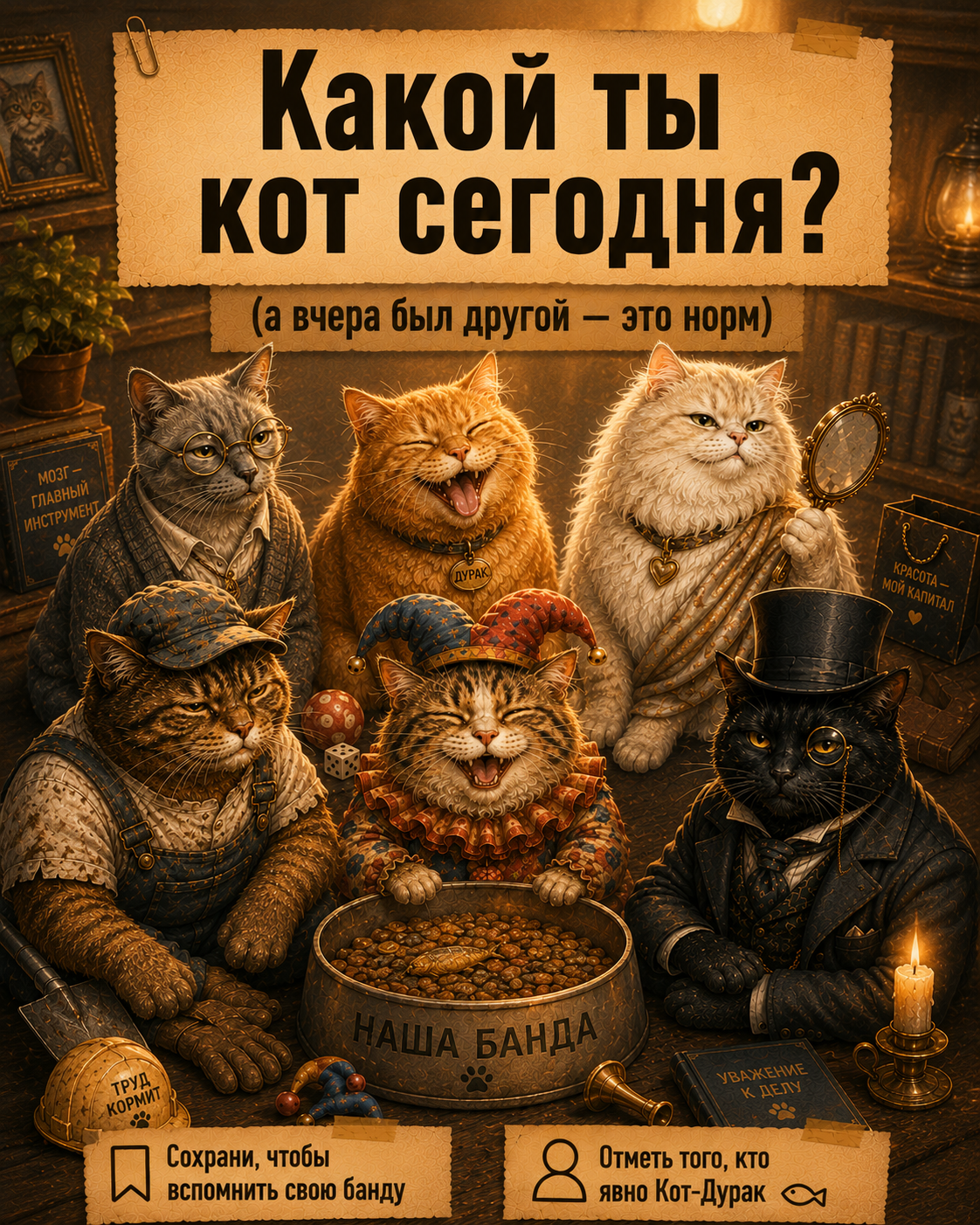 What kind of cat are you today? There are 6 ways to earn food—and it seems you've already found your cat. - cat, Memes, Carousel, A life, Thoughts, Absurd