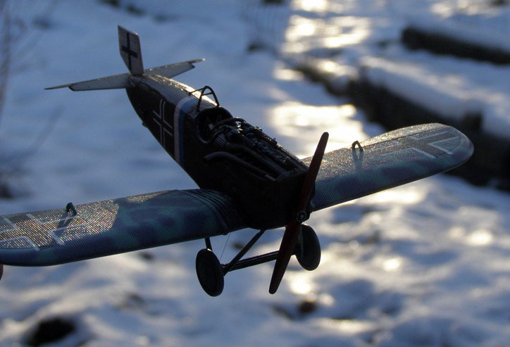 Junkers DI - Chocolate Belly - My, Aviation, Military aviation, Fighter, Aircraft modeling, Stand modeling, Scale model, Longpost