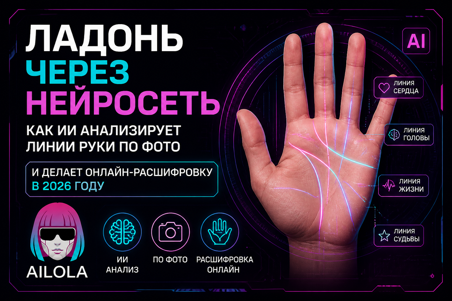 How a neural network analyzes a palm from a photo and deciphers hand lines online in 2026 - Picture with text, Images, Longpost