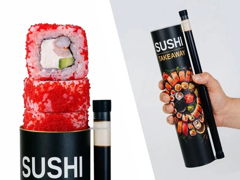 Like shawarma, only sushi - My, Food, A restaurant, Sushi, Longpost, Street food, Catering business, Japanese food, Innovations, Video, Vertical video, Short videos