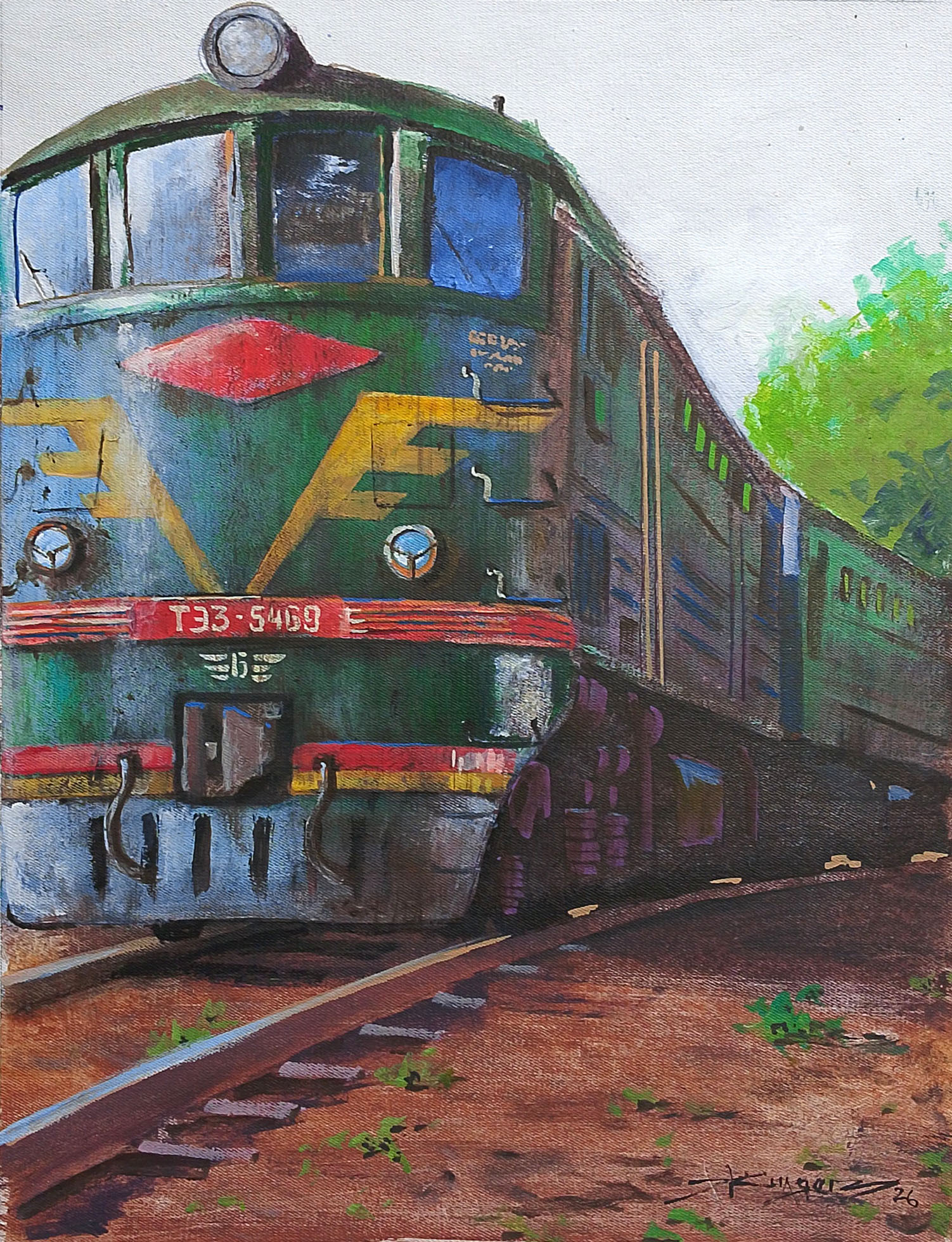 Only forward! Painting on canvas - My, Painting, Author's painting, Painting, Acrylic, Canvas, the USSR