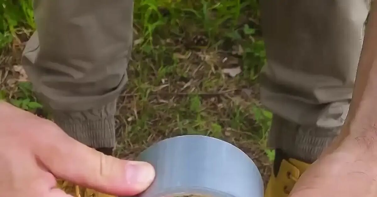 Scotch tape is our everything) - Sticky, Process, Scotch, Homemade, Boots, Forest, Survivors, Life hack, Humor, Video, Vertical video, Short videos
