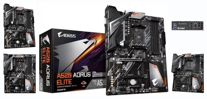 ����������� ����� Gigabyte A520 AORUS ELITE (AM4, ATX)