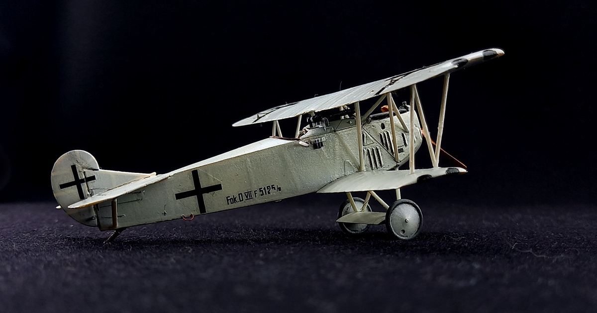 Fokker D.VII F - My, Fighter, Military aviation, Aviation, Aircraft modeling, Stand modeling, Scale model, Longpost