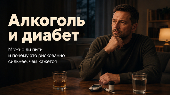 При диабете алкоголь может влиять на уровень сахара не сразу, а спустя несколько часов. Даже небольшое количество требует осторожности, особенно при приёме инсулина или сахароснижающих препаратов