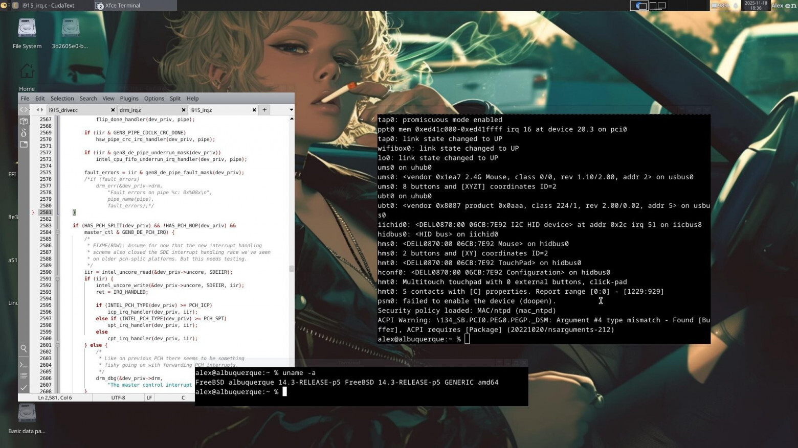 Аморальный патч ядра для Intel DRM - Серия Мы не пишем в техподдержку, Моё, DRM, Freebsd, Linux, Хардкор, Intel, Программирование, Длиннопост