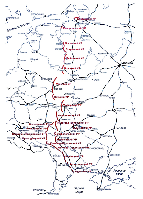 Карта Линии Сталина