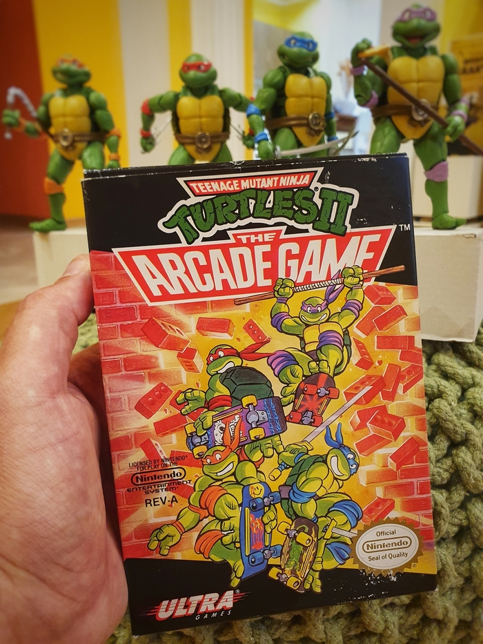 Оригинальный картридж TMNT 2 для NES (Famicom / Денди)