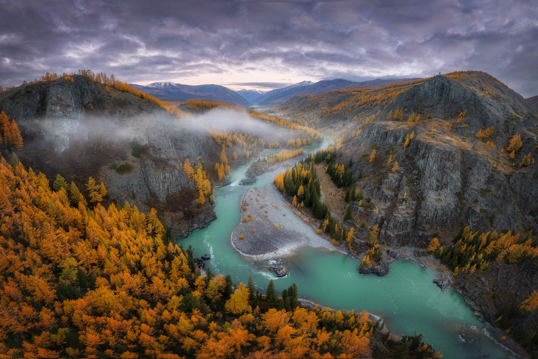 Панорама долины реки Аргут у перевала Верблюжья шея - Серия Алтай, Моё, Фотография, Путешествия, Красивый вид, Республика Алтай