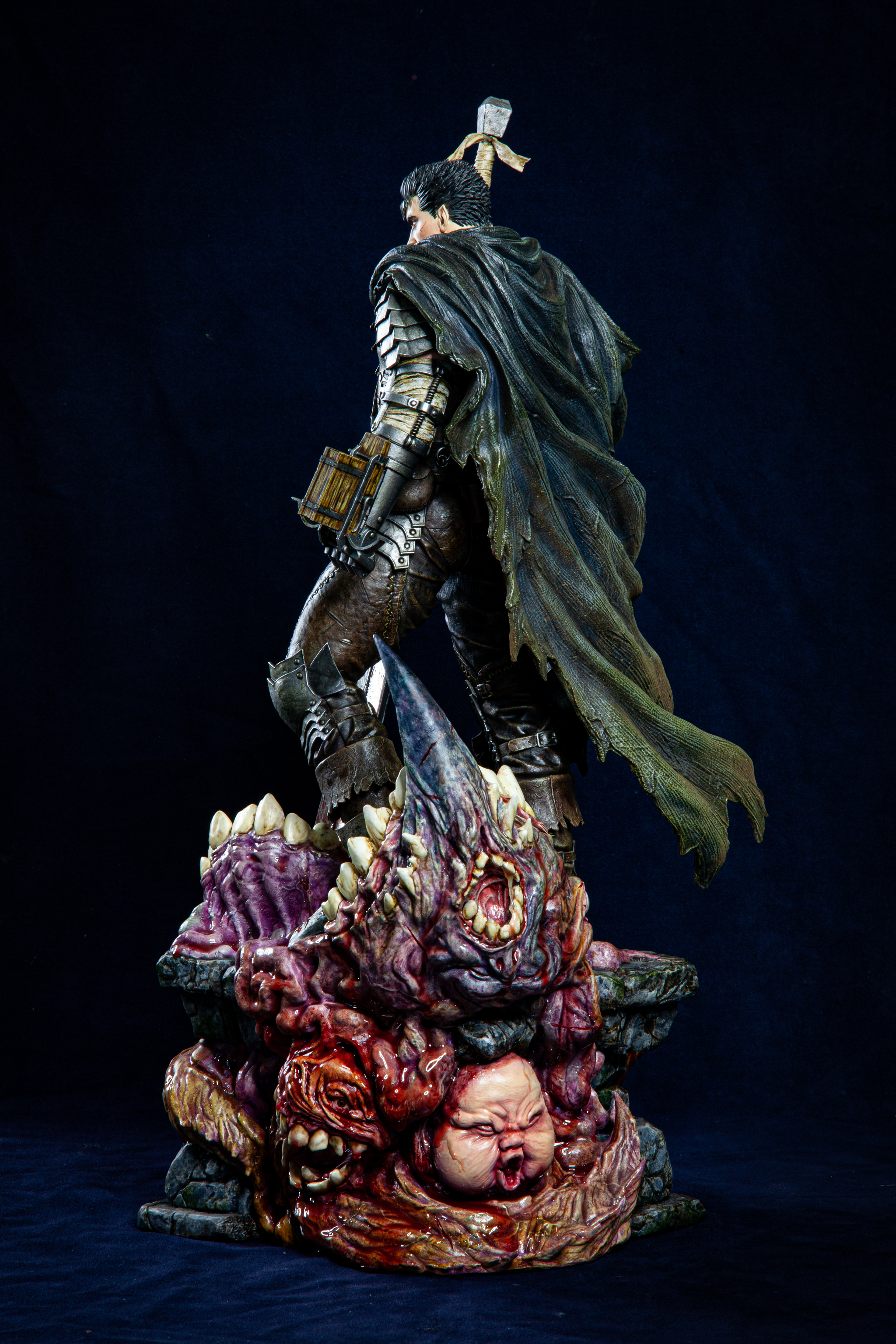 Guts figure from the anime Berserk. 3D printed and acrylic painted. - My, Hobby, Collecting, Creation, Collection, Miniature, Anime, Painting, Handmade, Photopolymer printing, Berserk, Guts, Sculpture, Games, Painting miniatures, Creation