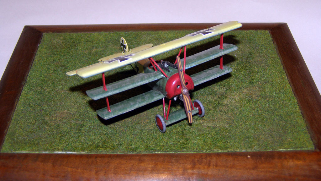 Fokker Dr.I Yellow Baron - My, Stand modeling, Aviation, Military aviation, Scale model, Fighter, Aircraft modeling, Longpost