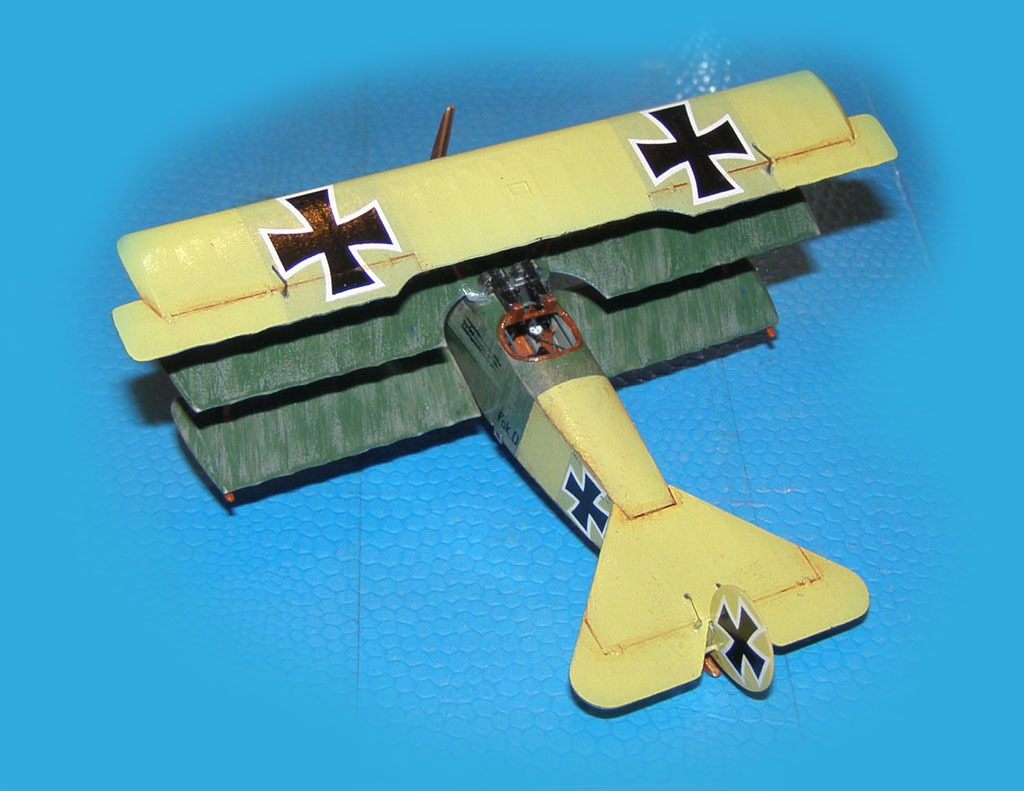 Fokker Dr.I Yellow Baron - My, Stand modeling, Aviation, Military aviation, Scale model, Fighter, Aircraft modeling, Longpost