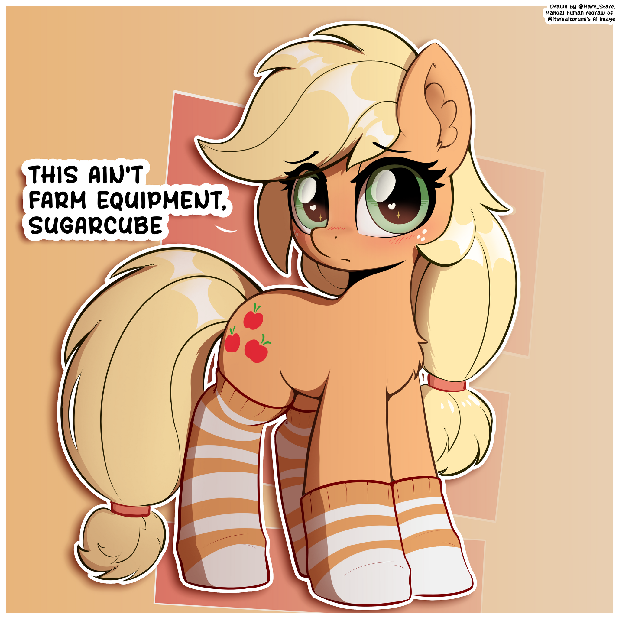 Clothes not for work - My little pony, Applejack, MLP Socks