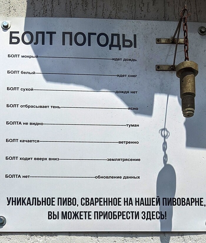 Болт погоды