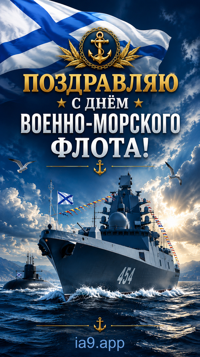 С днём военно-морского флота!