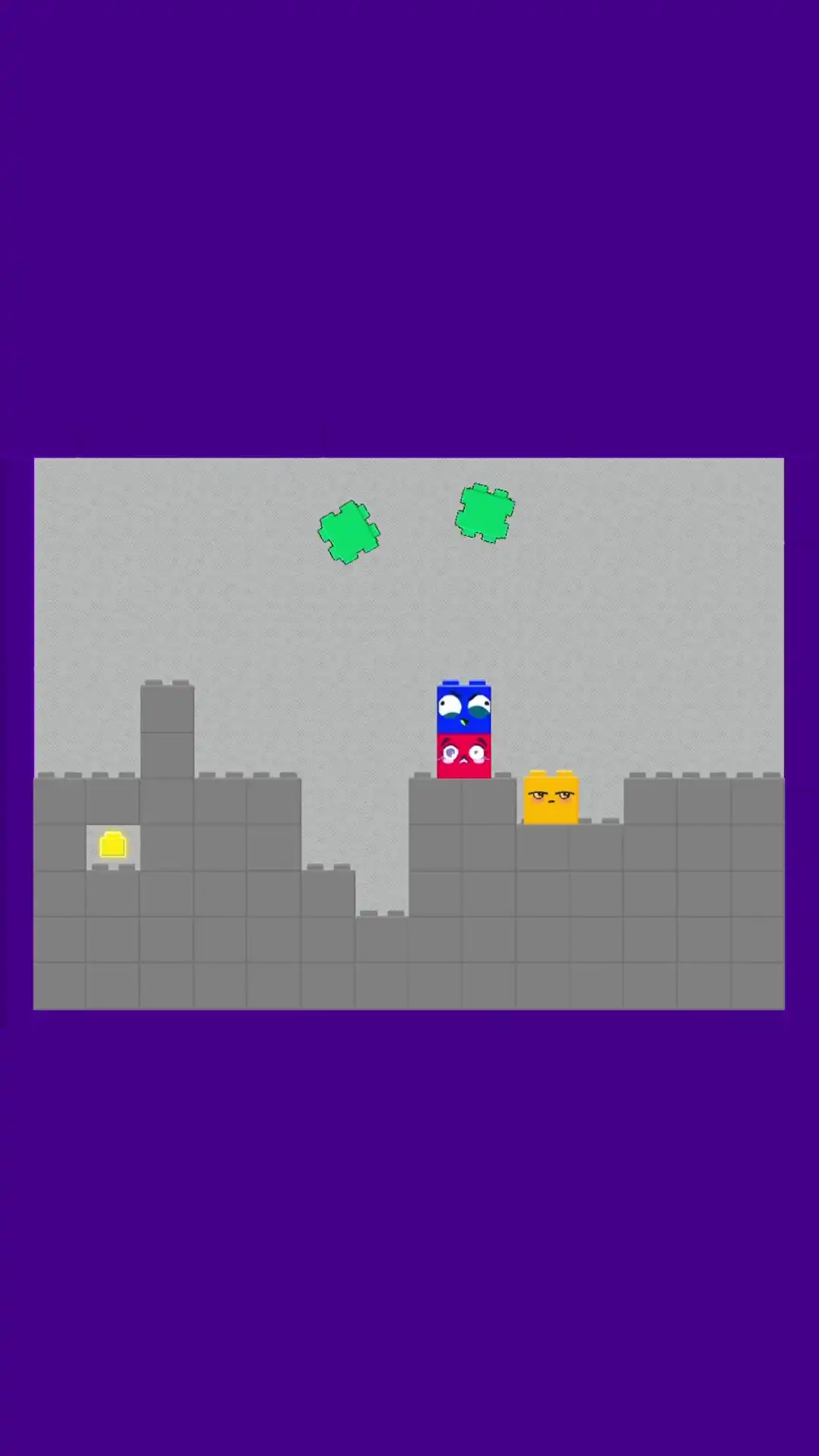 Кооперативный платформер для двоих. Играйте с другом и проходите сложные уровни, разрушая блоки в виде кирпичиков! (видео 2)