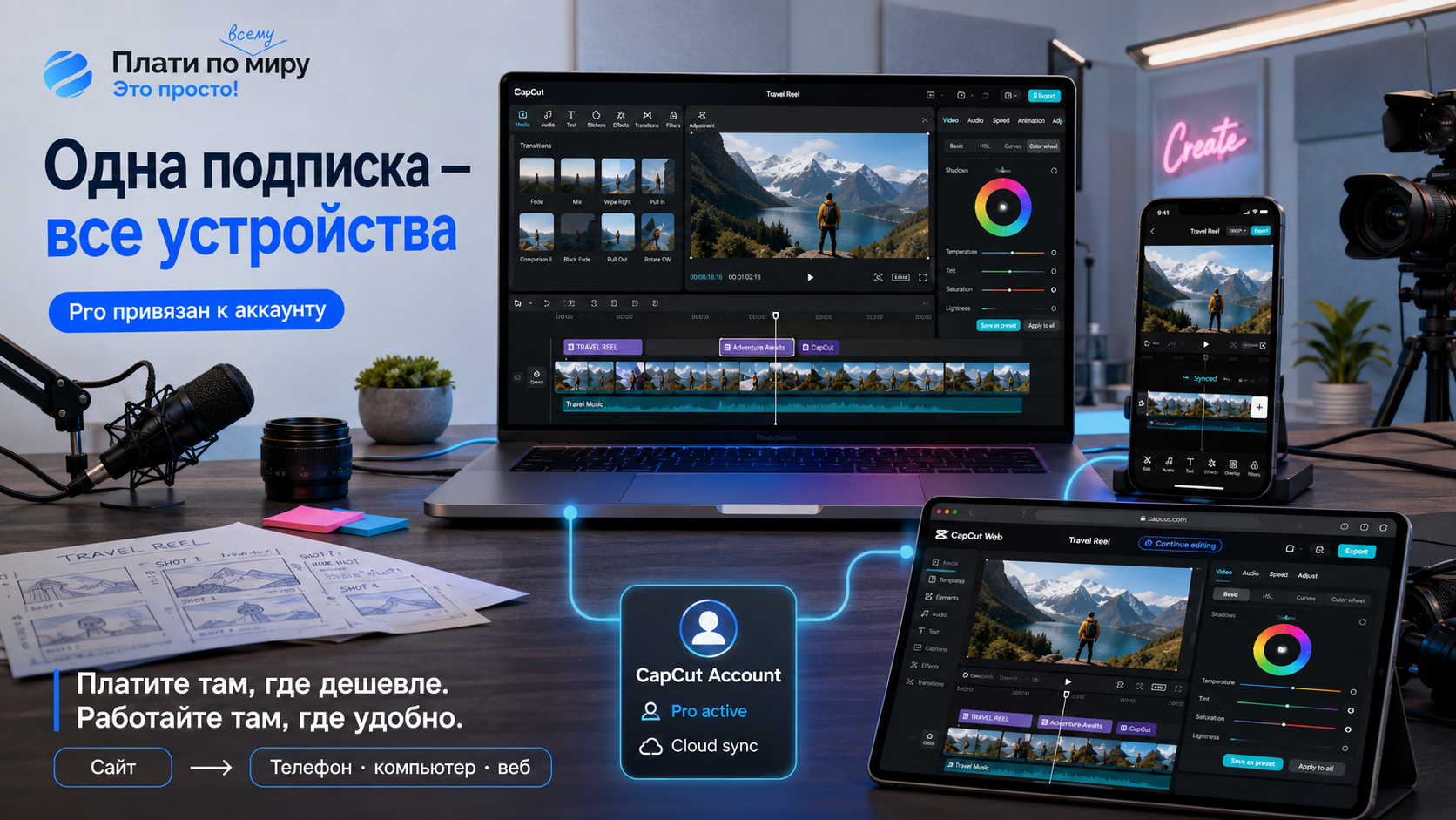 How to pay for CapCut Pro from Russia in 2026 without overpaying the store - Series How to pay for subscriptions, Appendix, Instructions, Promo code, Capcut, Graphics editor, 3D Editor, Longpost, Service, Company Blogs, , Blog
