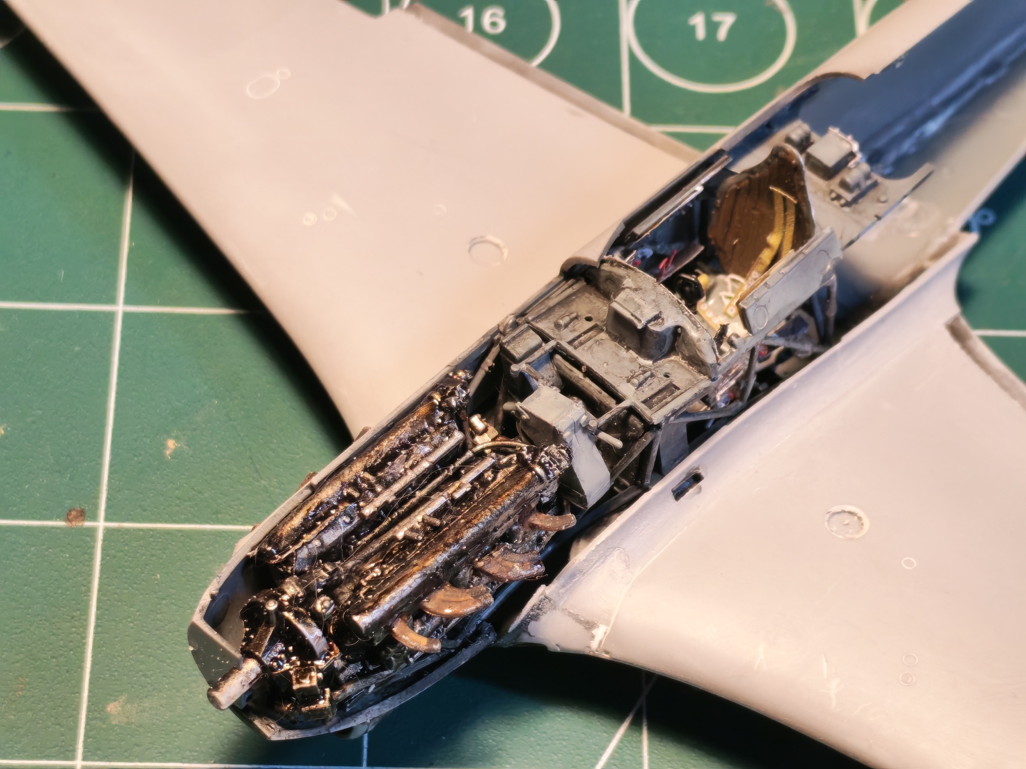 Yak-7B (Late) 1/48 Zvezda - My, Stand modeling, Modeling, Collecting, The Second World War, The Great Patriotic War, Longpost