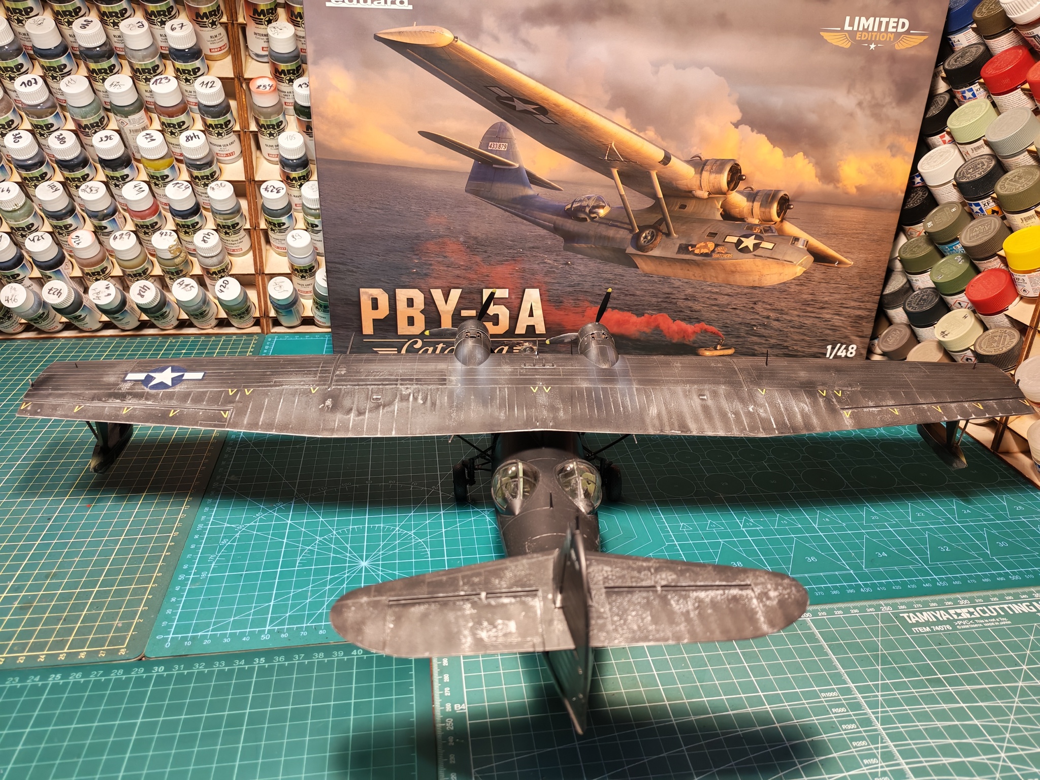 PBY-5A Catalina 1/48  Eduard - My, Stand modeling, Scale model, Modeling, The Second World War, Longpost