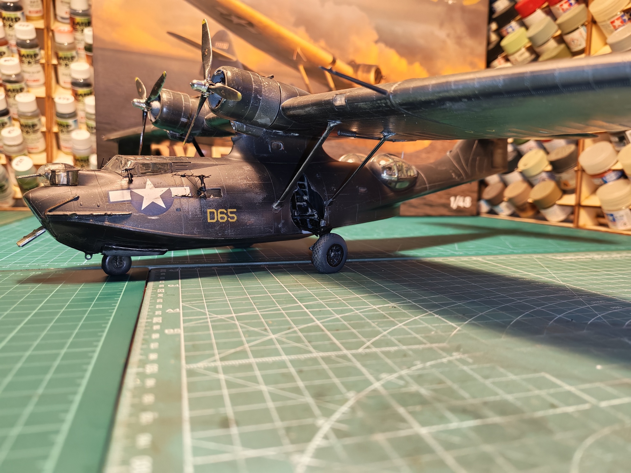 PBY-5A Catalina 1/48  Eduard - My, Stand modeling, Scale model, Modeling, The Second World War, Longpost