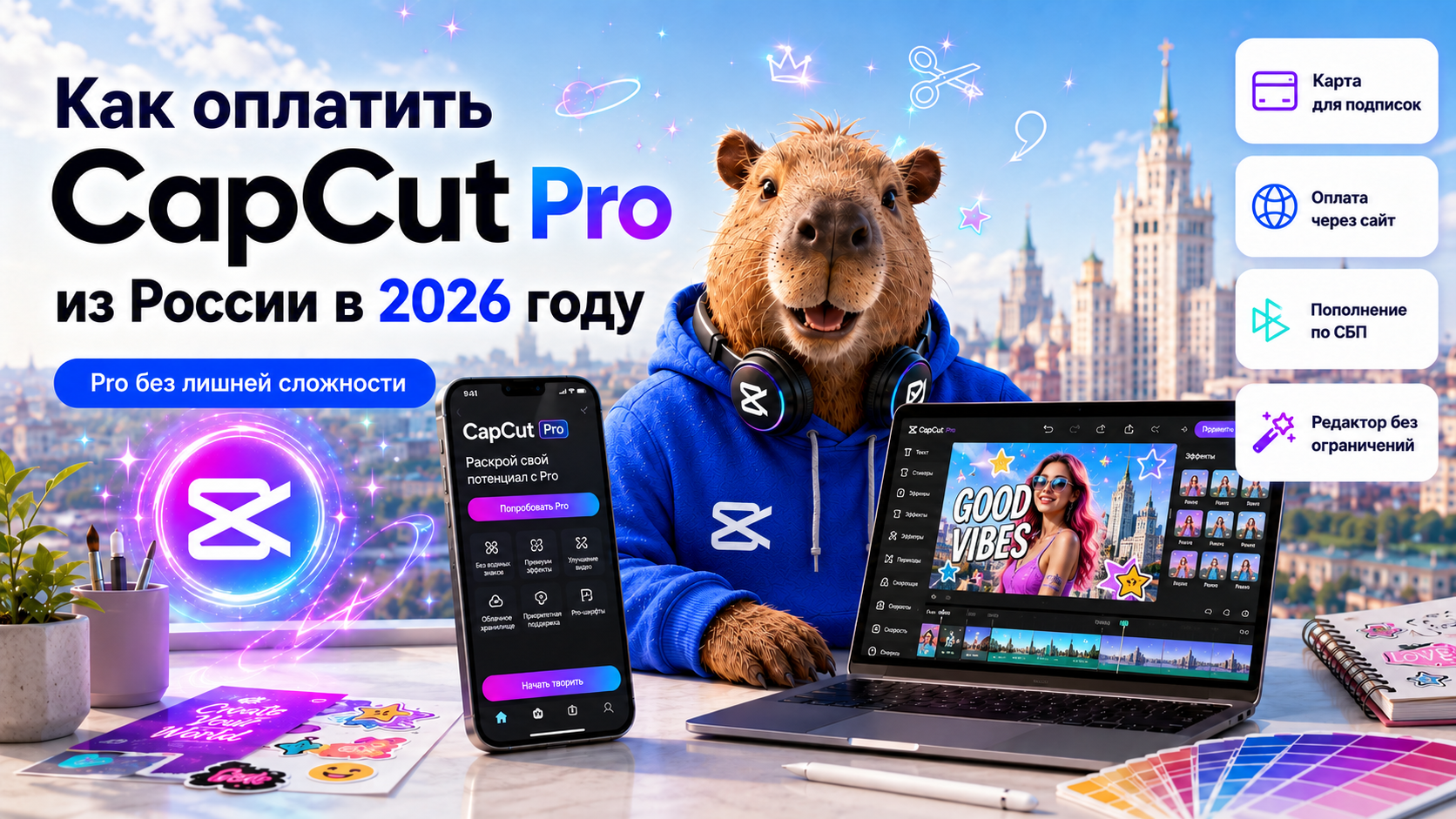 How to pay for CapCut Pro from Russia in 2026 without overpaying the store - Series How to pay for subscriptions, Appendix, Instructions, Promo code, Capcut, Graphics editor, 3D Editor, Longpost, Service, Company Blogs, , Blog