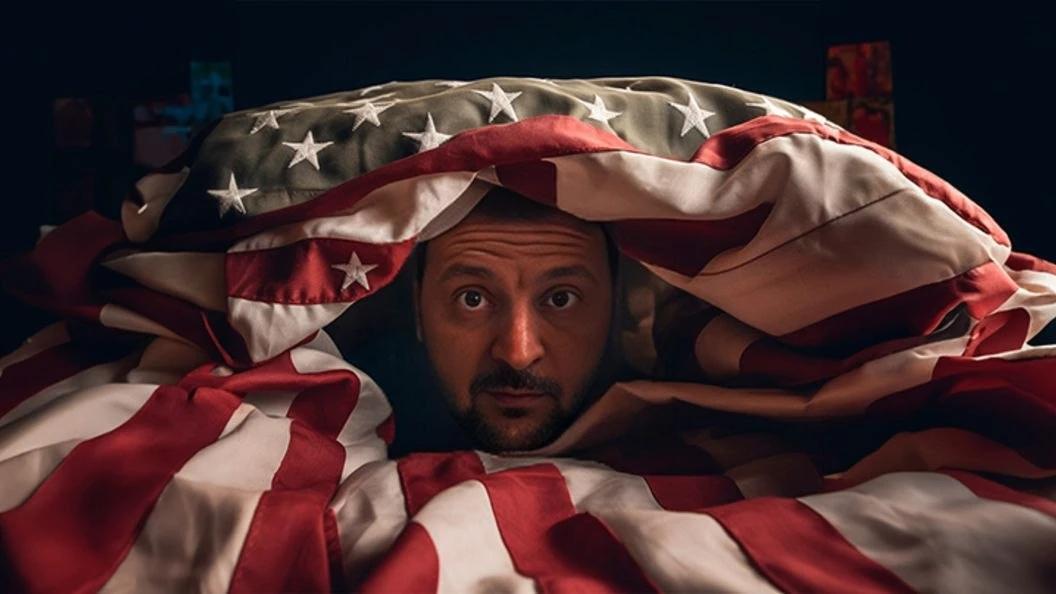 Zelensky caught a wreath at Lindsey Graham's funeral. - Neural Network Content, Memes, Humor, Politics, Vladimir Zelensky, Lindsey Graham, Funeral, Wreath, Black humor