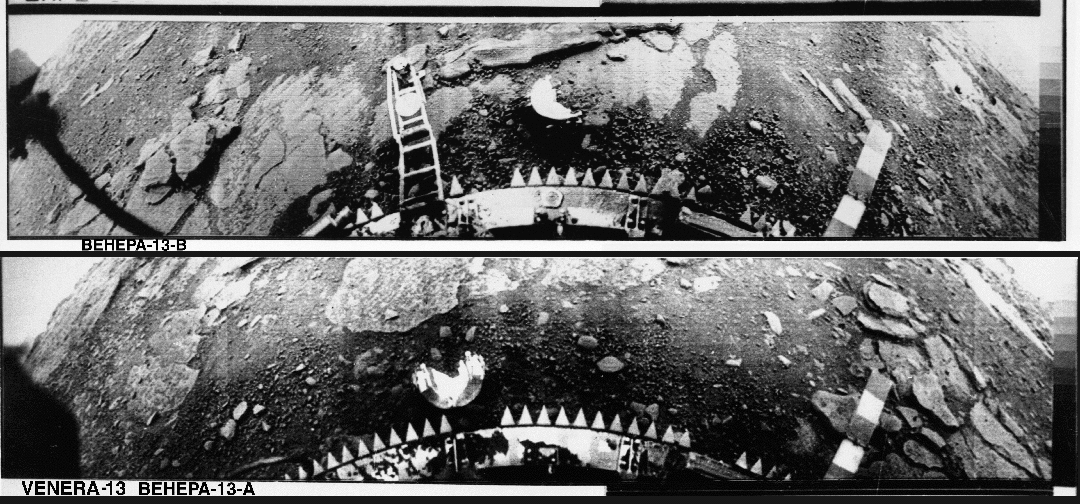 127 minutes in hell: what Venera-13 managed to film before the heat killed it - Venus, Made in USSR, Space, solar system, Spaceship, Cosmonautics, Astronomy, Planet, NASA, Milky Way, Galaxy, Zen, Yandex Zen, Yandex Zen (link), Longpost, Neural Network Content, Astrophoto, Rover, Vega