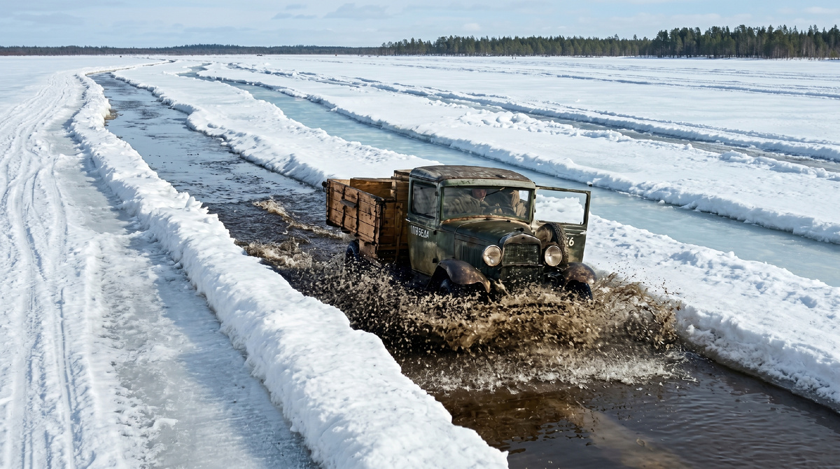The Mystery of the Road of Life: Why Trucks Fell Through Thick Ice - The road of life, Ladoga lake, The Great Patriotic War, The Second World War, the USSR, Red Army, Truck, The soldiers, Feat, Leningrad blockade, Zen, Yandex Zen, Yandex Zen (link), Longpost