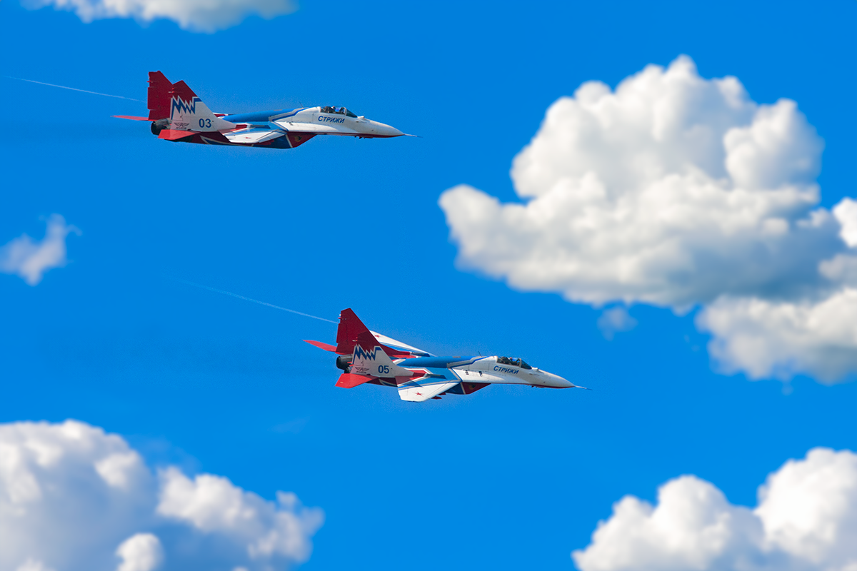 Aerobatic team Swifts - My, Sky, MiG-29, Aerobatic team, Swift, Air force, Longpost