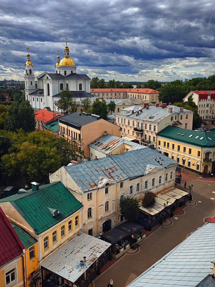 Вид на Витебск с башни Ратуши
