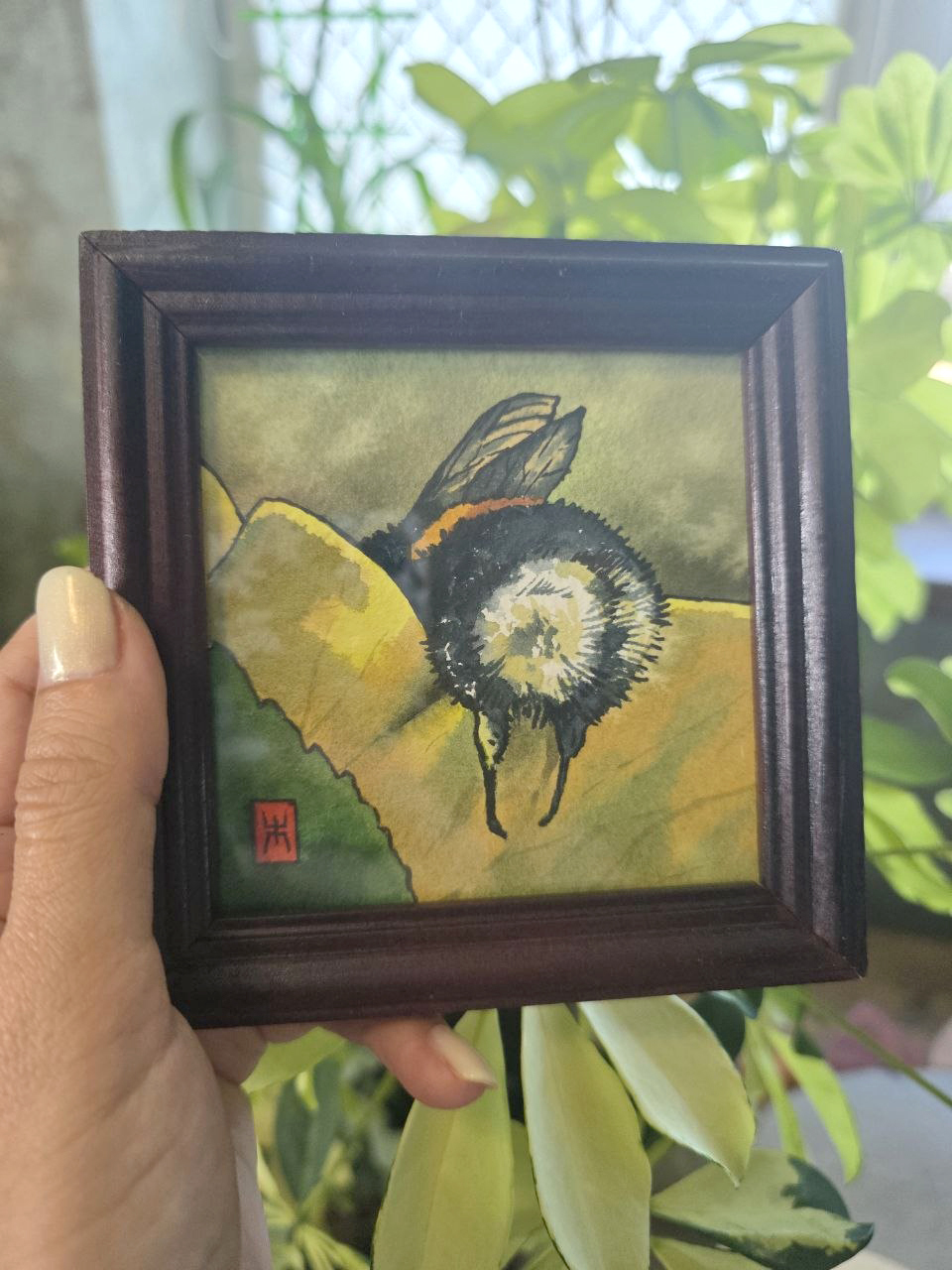 I paint all sorts of things with watercolors and give away a miniature watercolor in a glass frame among my subscribers every Friday! - My, Illustrations, Watercolor, Traditional art, Painting, Author's painting, Creation, Painting, Drawing, Miniature, 