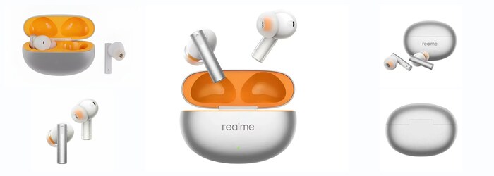 Наушники realme Buds Air 6, шумоподавление, беспроводные, Bluetooth 5.3, время работы до 40 ч