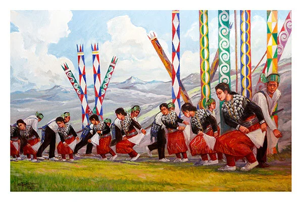 Kachin and Shan States in the works of Burmese artist San Hlaing - Art, Art criticism, Painting, Longpost