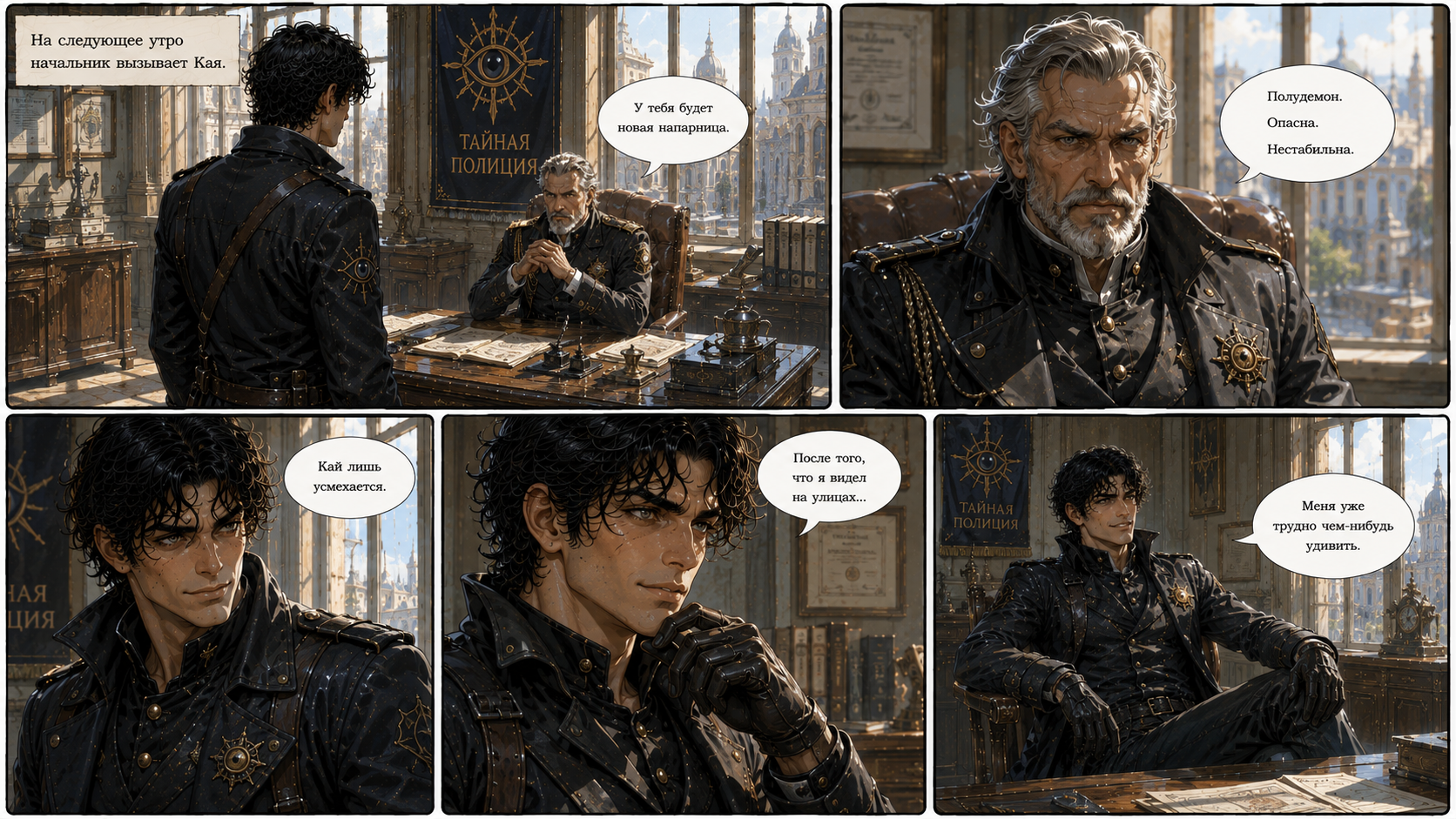 Kai Riordan - Series Jacktown, Neural Network Content, Neural network art, Comics, Fantasy, Urban fantasy, Longpost
