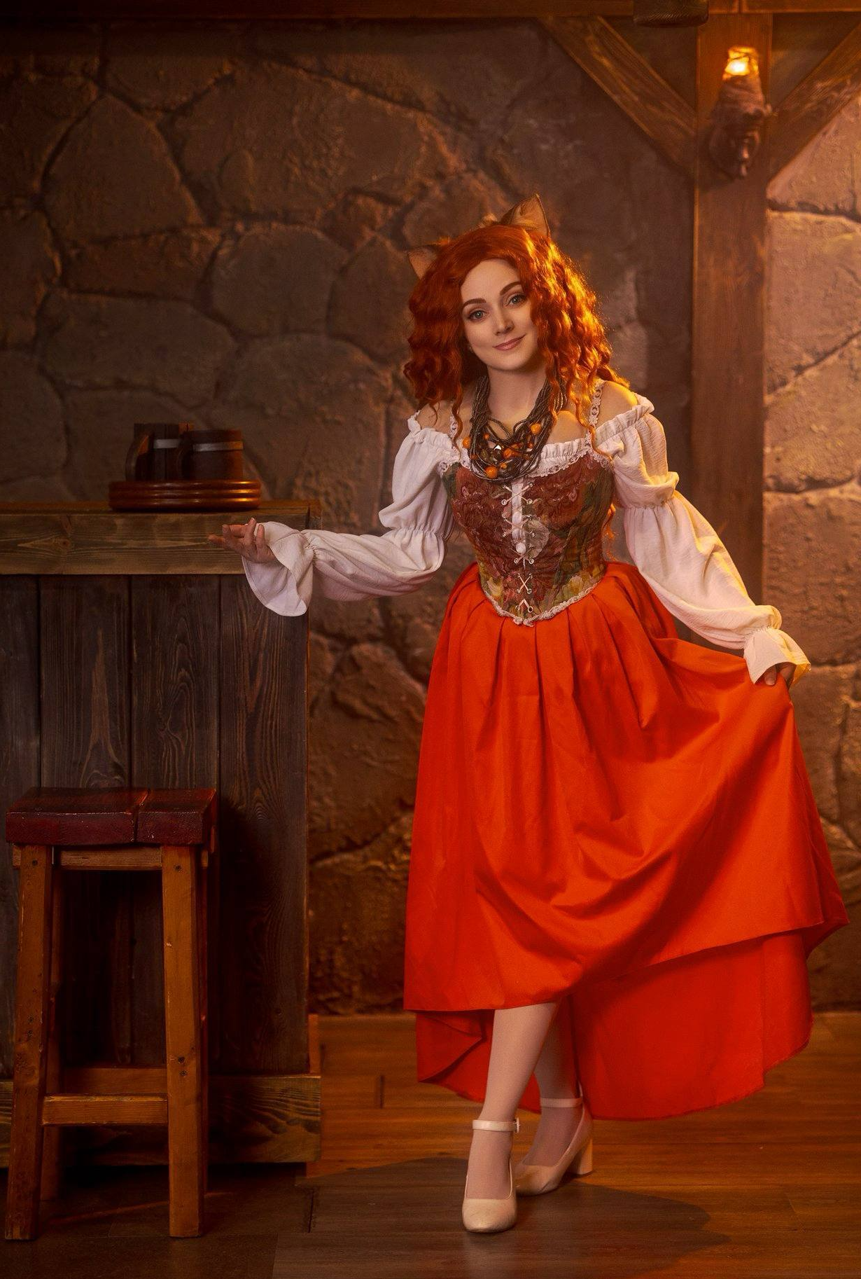 Cosplay of Trisha the cat from the Chronicles of Echo book series by Max Fry. - My, Cosplay, Neko, PHOTOSESSION, Friday tag is mine, Redheads, The photo, Max Fry, Longpost