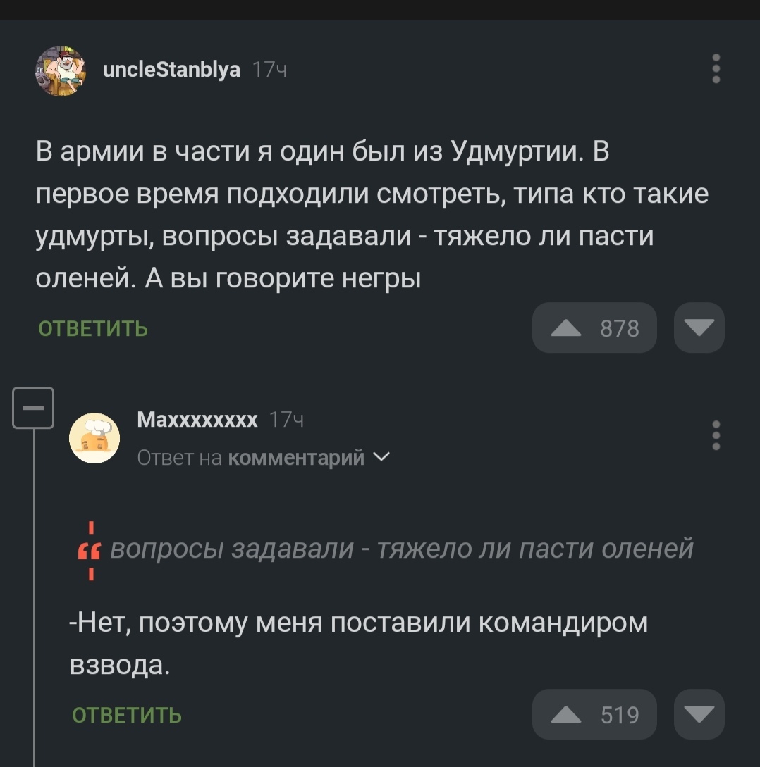 Reindeer herder = platoon commander - Screenshot, Army, Comments on Peekaboo