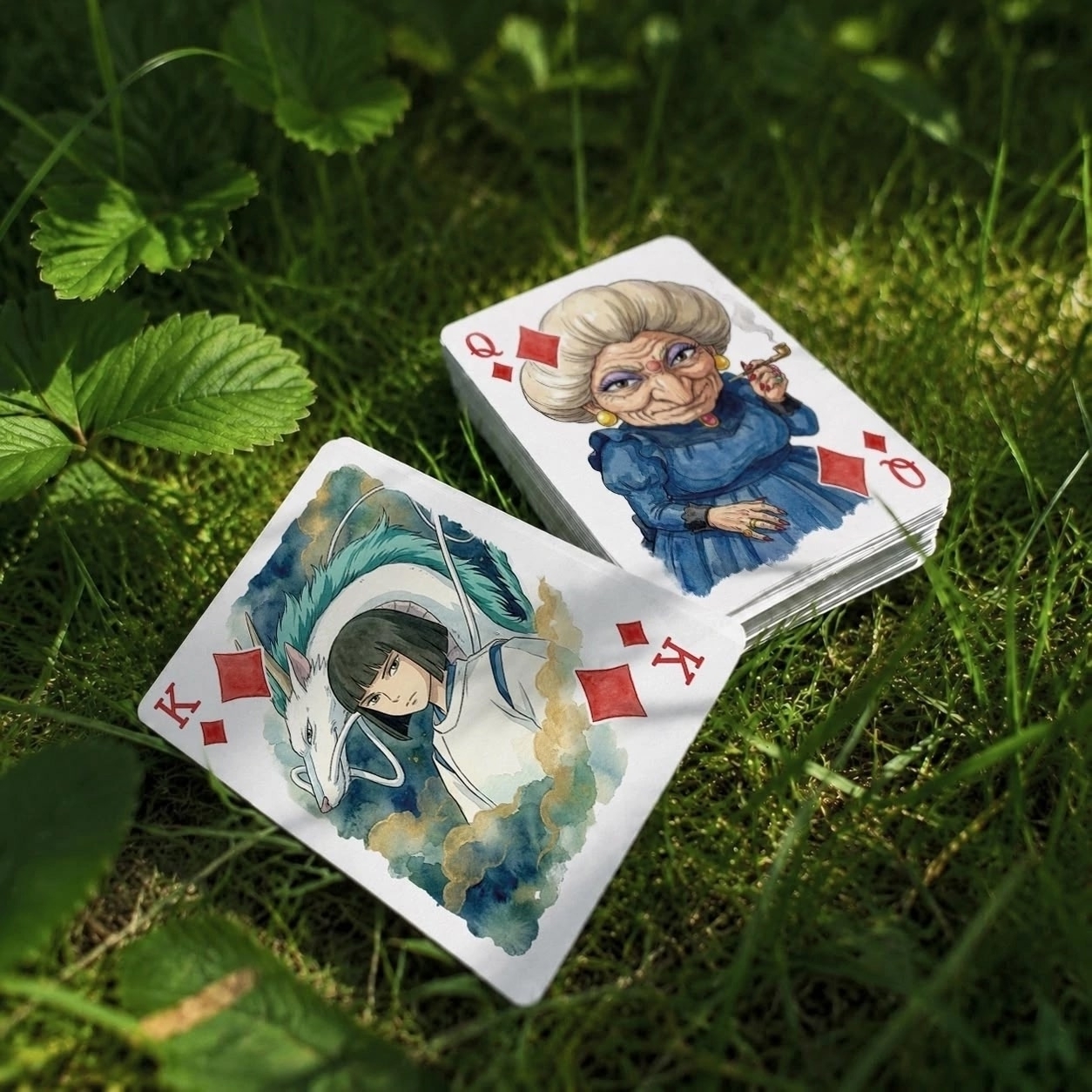 Cards based on Studio Ghibli - Creation, Studio ghibli, Art, Anime art, Drawing, Watercolor, Longpost