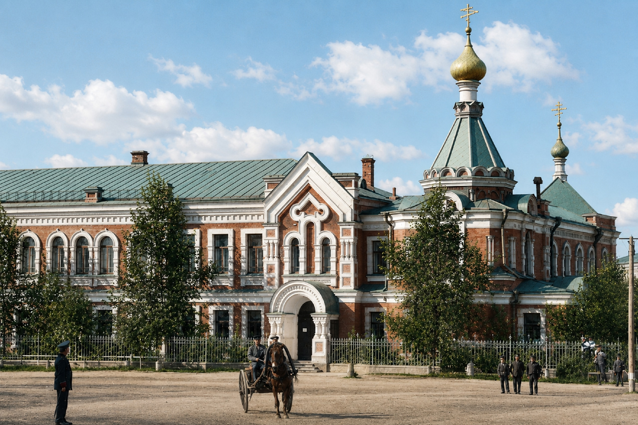 Restored vintage photographs of Omsk - Series Neural networks, My, Neural Network Content, Omsk, Town, The photo, History, Old photo, Longpost
