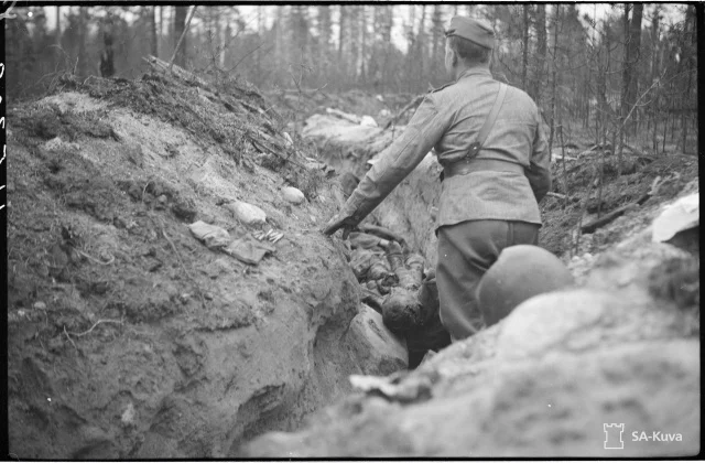 Finnish-occupied Karelia, Rugozero region, October 10, 1942 - The soldiers, The Great Patriotic War, Red Army, Military history