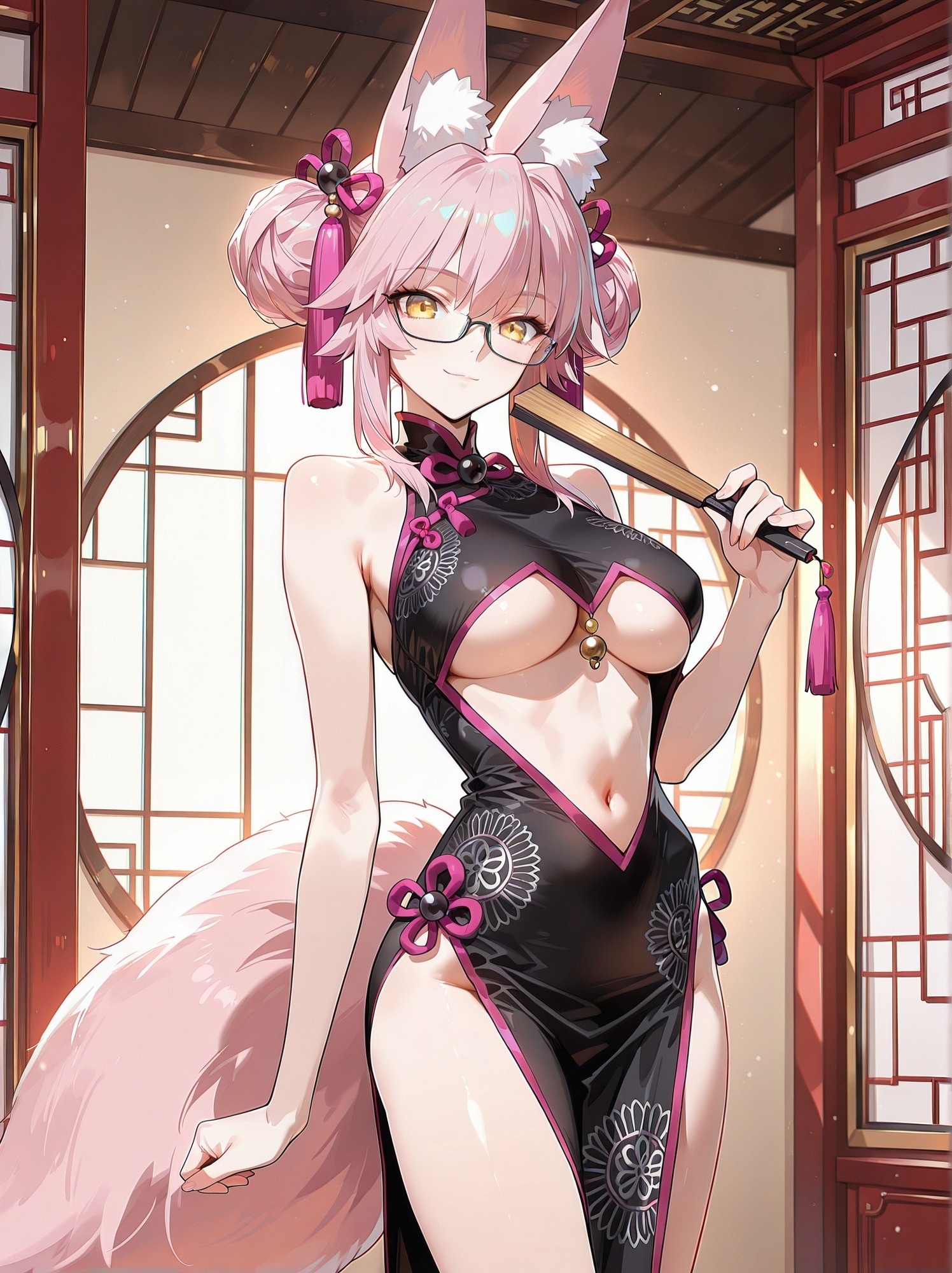 Koyanskaya - Neural Network Content, Anime, Anime art, Animal ears, Fate grand order, Koyanskaya, Longpost