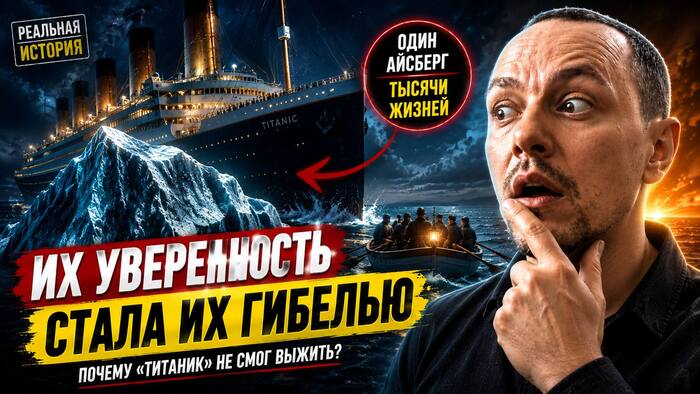 Титаник» считали непотопляемым. Почему он всё-таки ушёл на дно?