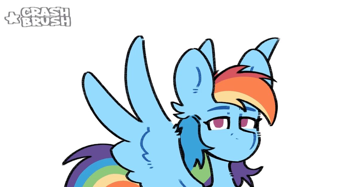 It's flying - My little pony, Rainbow dash, GIF