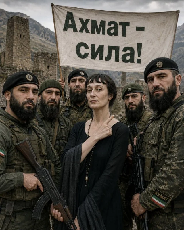Akhmat is the power! - Neural Network Content, Anna Akhmatova, Spetsnaz Akhmat, Neural network art