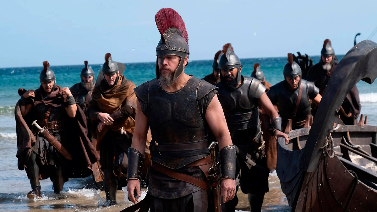 Odyssey (2026) - review of the film / watched it in the cinema on July 31, 2026 (80% of online reviewers either haven't seen it or watched the screening) - My, Movies, I advise you to look, Film and TV series news, Screenshot, Actors and actresses, Cinema, Christopher Nolan, Odyssey, Screen adaptation, Fantasy, Art, Neural network art, Memes, Humor, Matt Damon, Garik Kharlamov, Black humor, New films, Opinion, Longpost