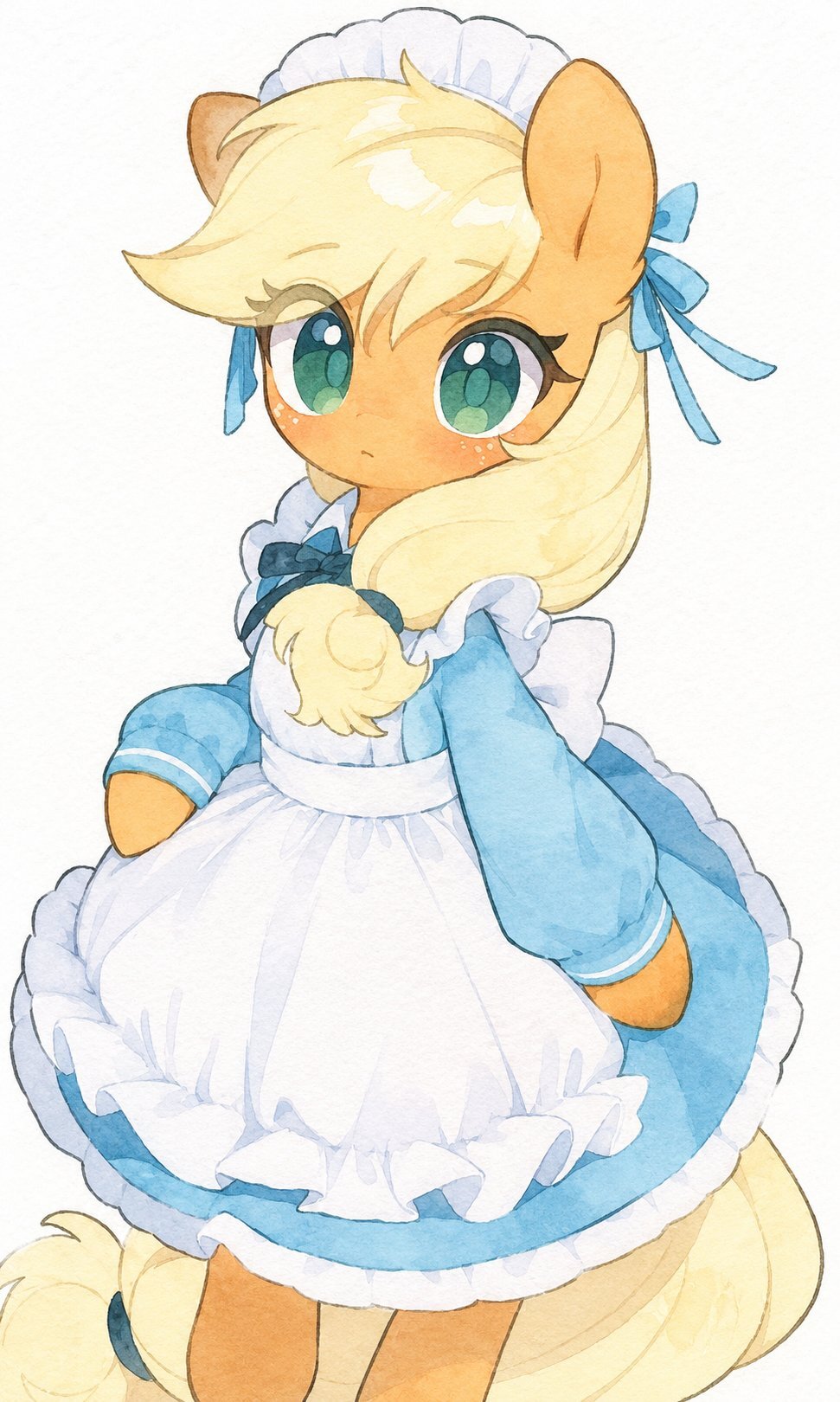 Apple - My little pony, PonyArt, Art, Applejack, Longpost